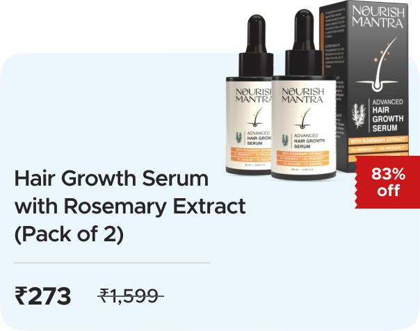 Nourish Mantra: Buy Hair Growth Serum with Rosemary Extract worth Rs 1599 at Rs 273 Only